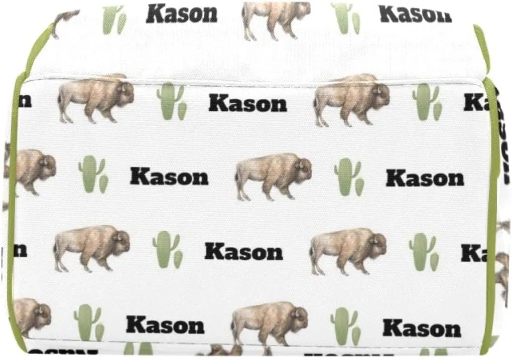 Personalized Cute Cow Diaper Bag for Women, Custom Name Nursing Mommy Daypack, Diaper Bag for Baby Boy Girl, New Mom Gifts
