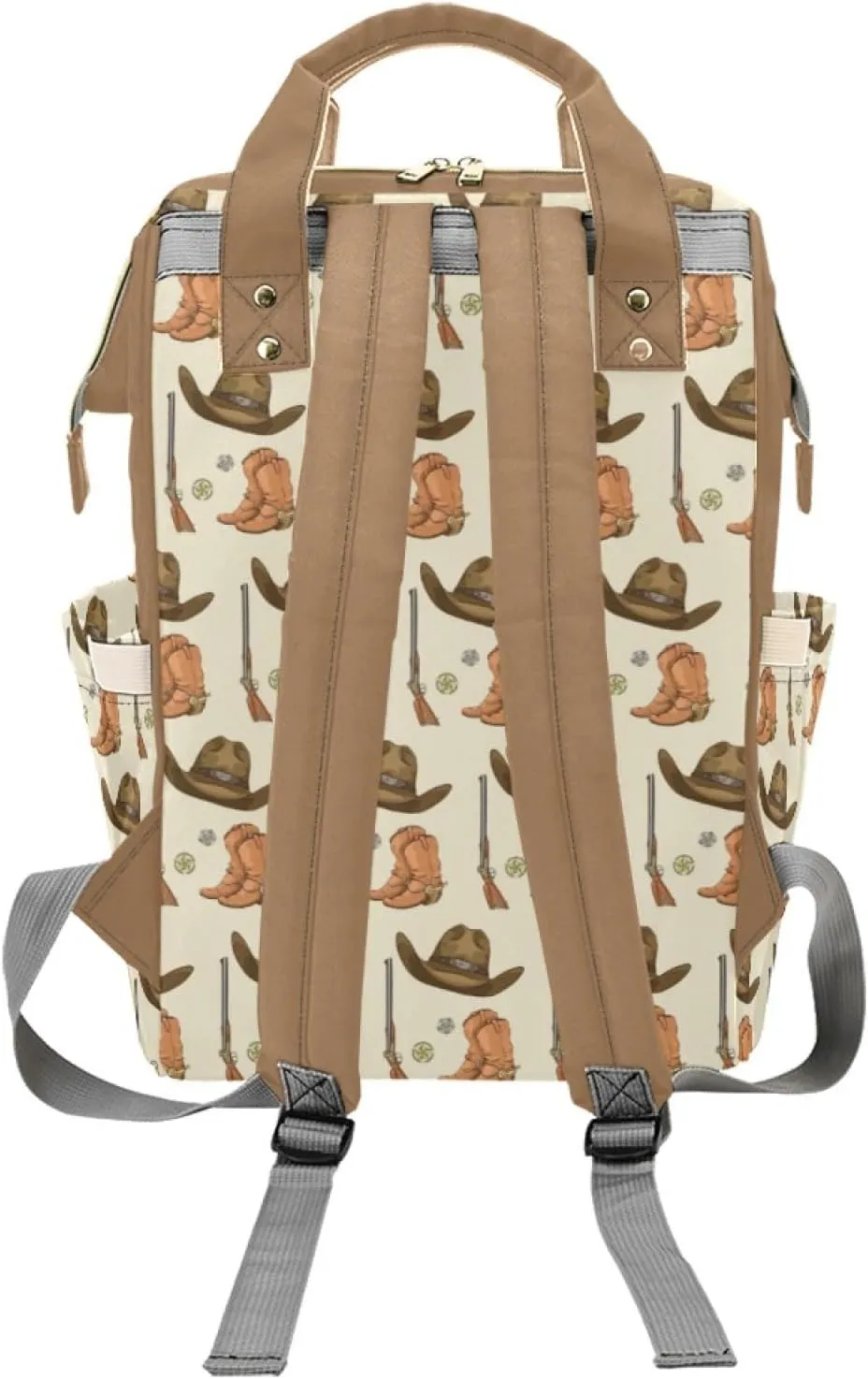 Personalized Diaper Bag Backpack for Women, Custom Name Nursing Mommy Daypack, Diaper Bag for Girls Boys, New Mom Gifts (Cowboy)