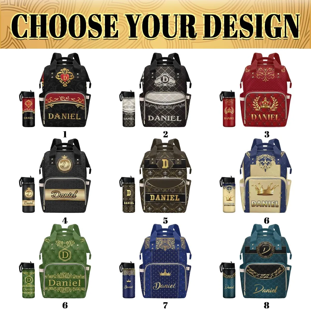 Personalized Diaper Bags Personalized Name Customize Baby Bag Handbag All-In-One Bags Personalized Diaper Bag Personalized