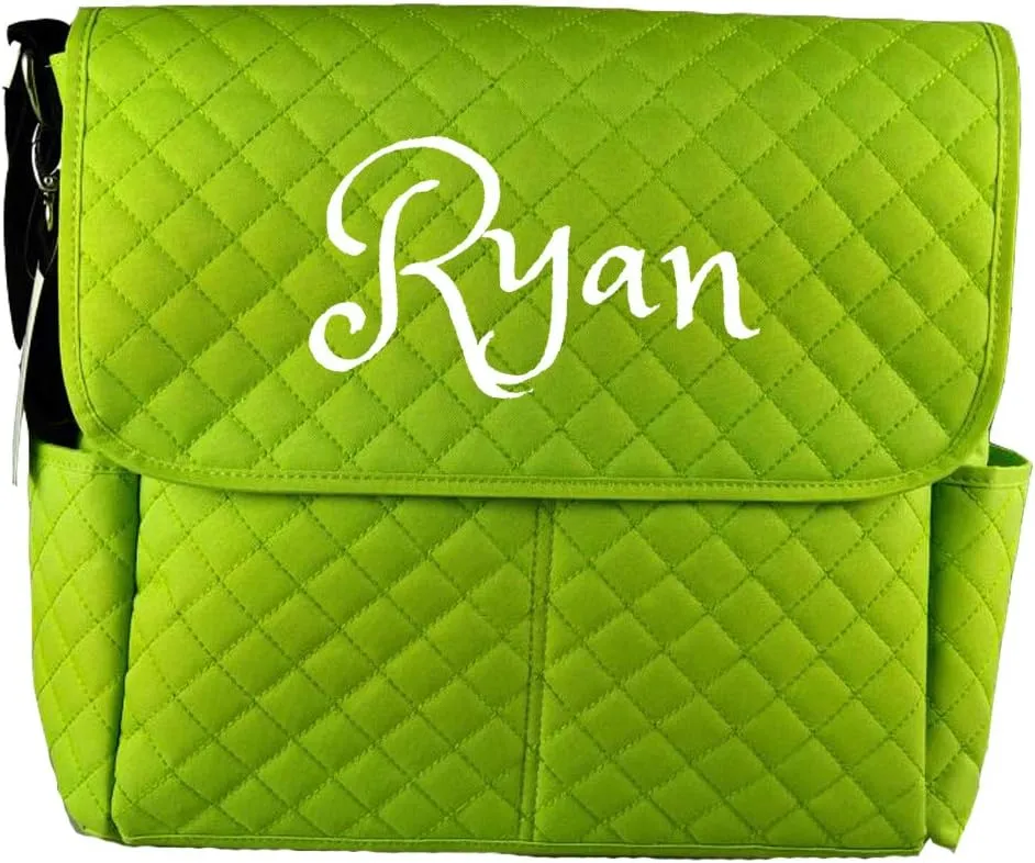 PERSONALIZED Large Diaper Bag Messenger Bag Baby Shoulder Bag Monogram Custom Diaper bag