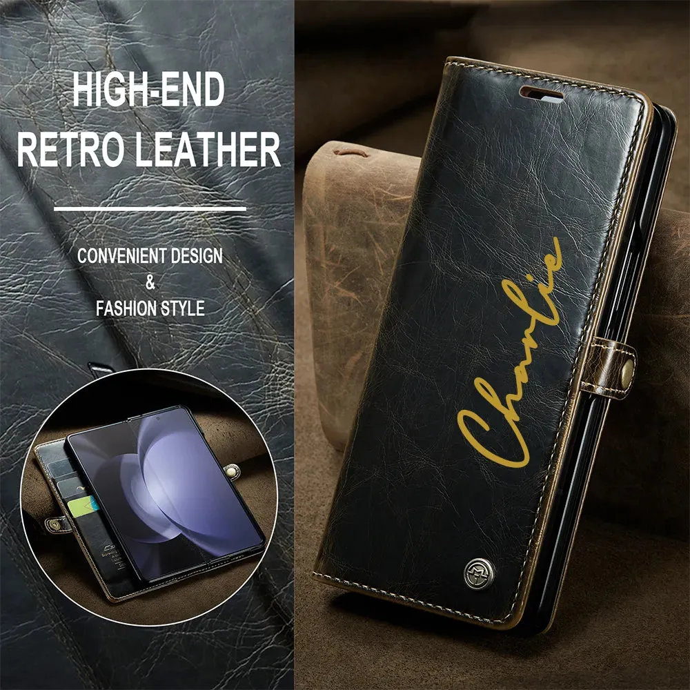 Personalized Leather Phone Case With Letters