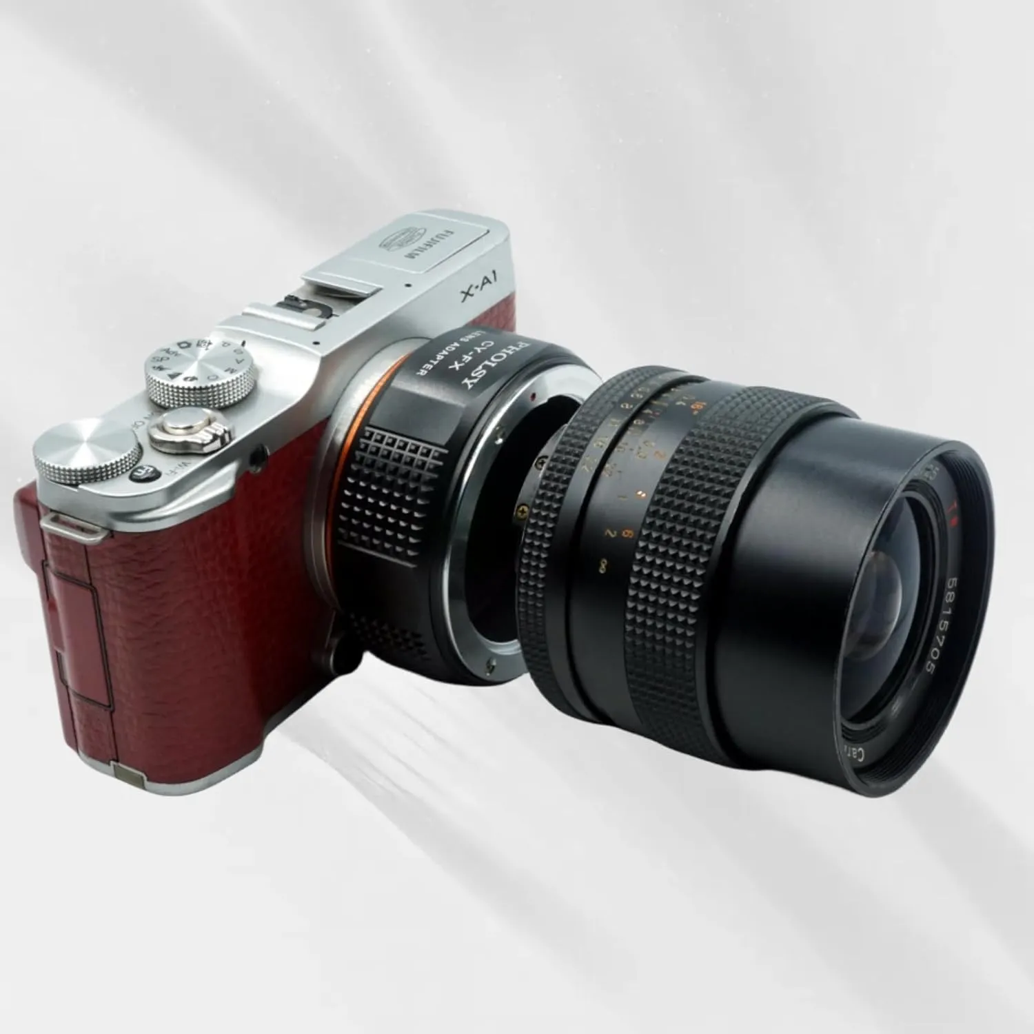 PHOLSY CY to FX Lens Mount Adapter Compatible with Contax/Yashica CY Lens to Fujifilm X Mount Camera Body Compatible with Contax to Fuji X, Yashica to Fuji X
