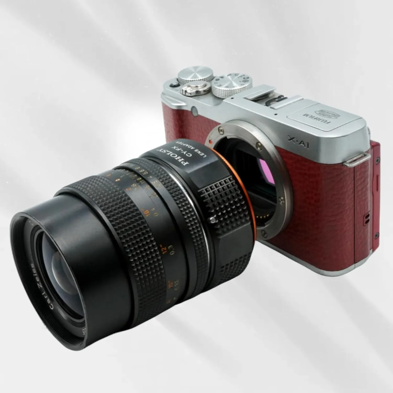 PHOLSY CY to FX Lens Mount Adapter Compatible with Contax/Yashica CY Lens to Fujifilm X Mount Camera Body Compatible with Contax to Fuji X, Yashica to Fuji X