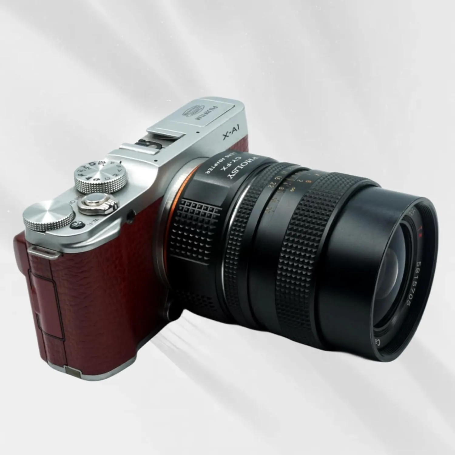 PHOLSY CY to FX Lens Mount Adapter Compatible with Contax/Yashica CY Lens to Fujifilm X Mount Camera Body Compatible with Contax to Fuji X, Yashica to Fuji X