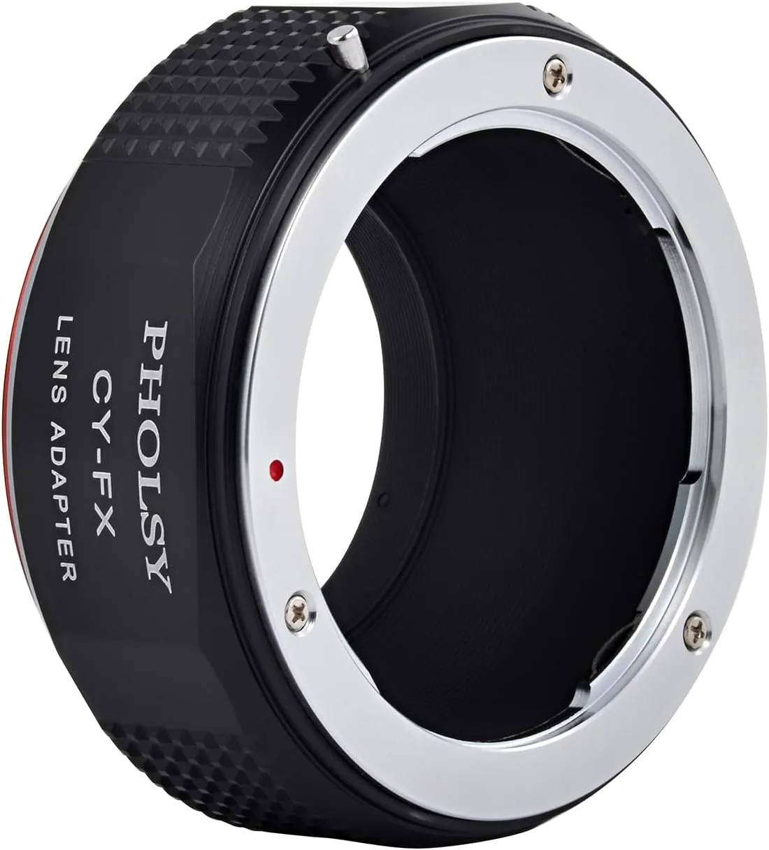 PHOLSY CY to FX Lens Mount Adapter Compatible with Contax/Yashica CY Lens to Fujifilm X Mount Camera Body Compatible with Contax to Fuji X, Yashica to Fuji X