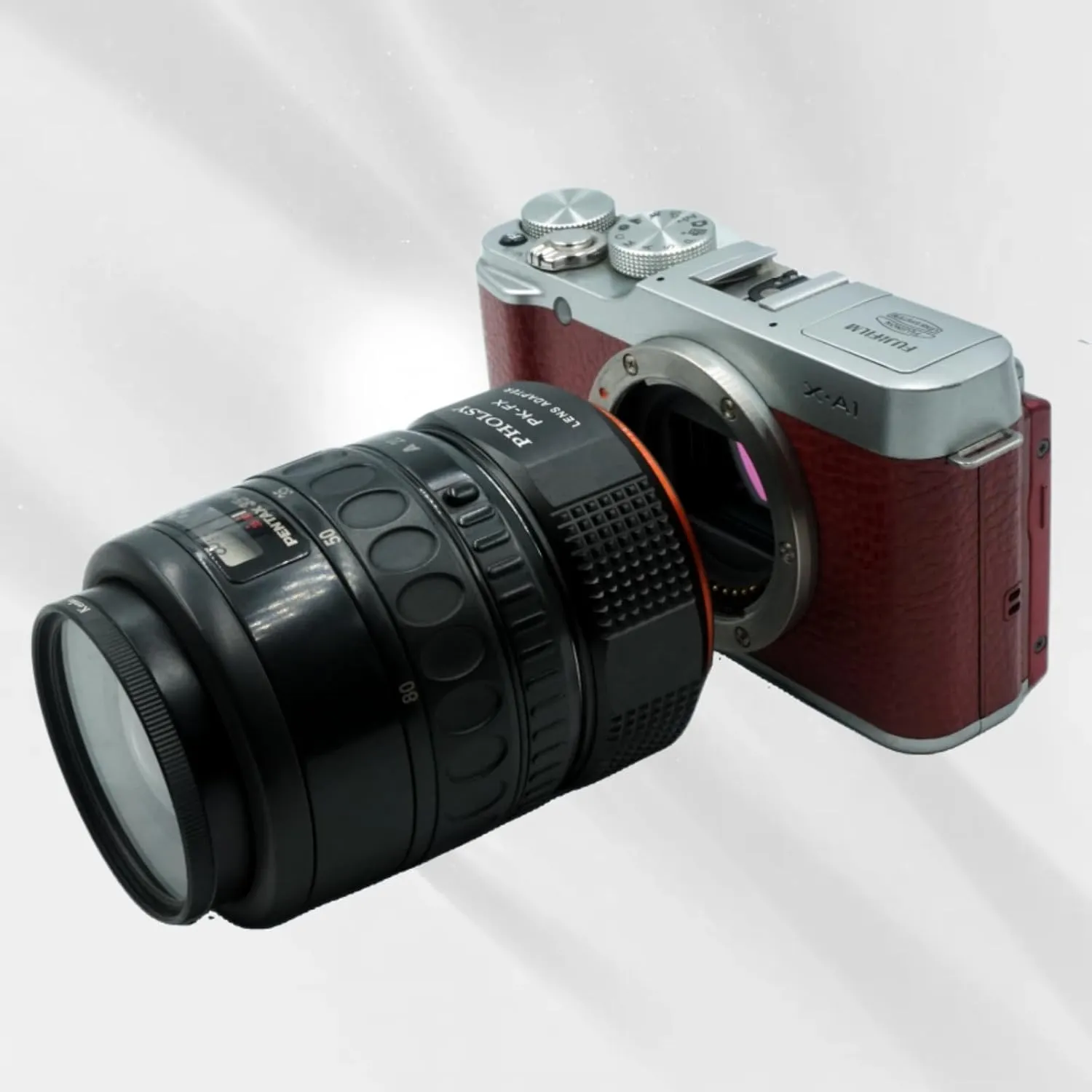 PHOLSY PK to FX Lens Mount Adapter Compatible with Pentax K PK Lens to Fujifilm X Mount Camera Body Compatible with Fujifilm X-H2S, X-Pro3, X-T5, X-T4, X-S20, X-S10, X-T30II, X-E4 etc.