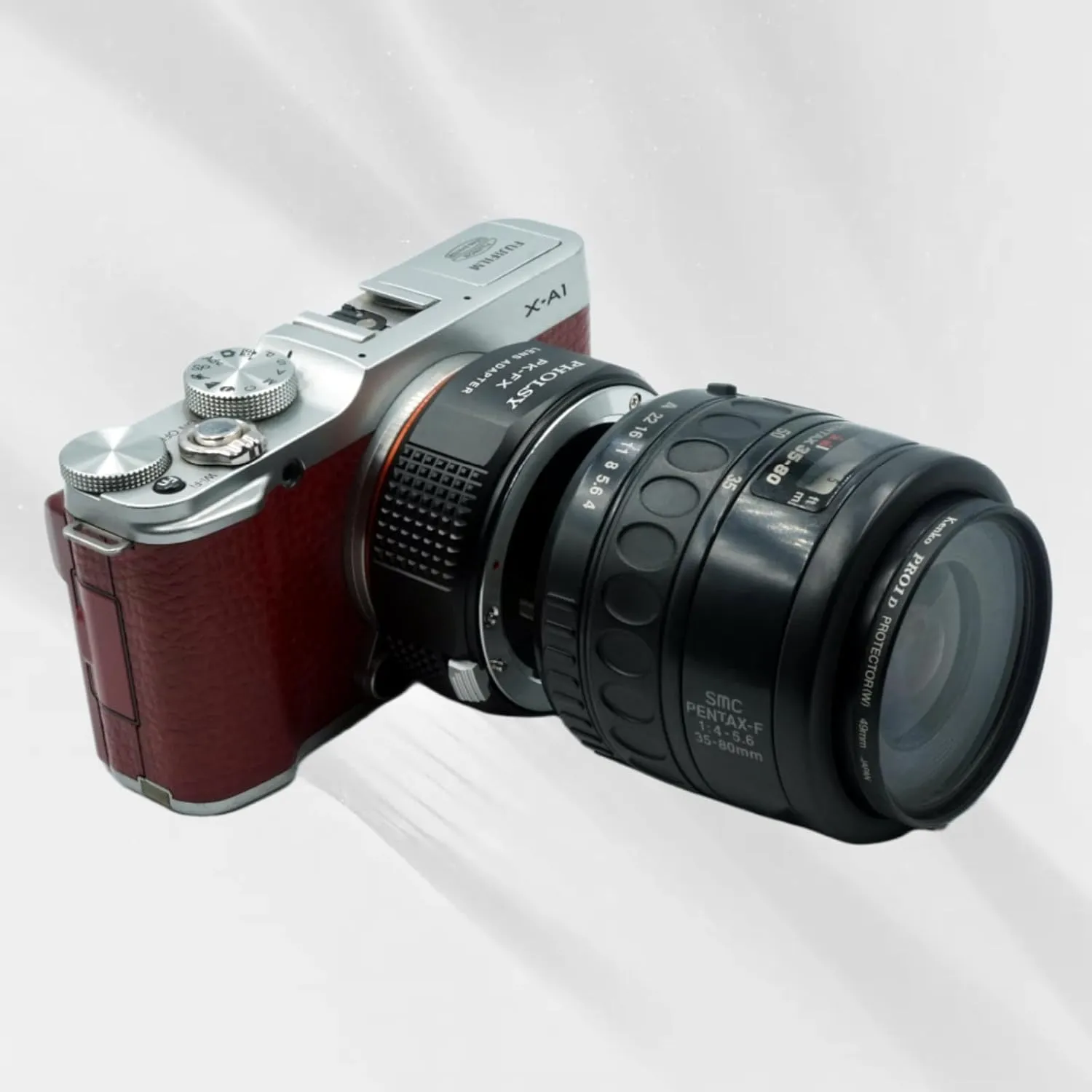 PHOLSY PK to FX Lens Mount Adapter Compatible with Pentax K PK Lens to Fujifilm X Mount Camera Body Compatible with Fujifilm X-H2S, X-Pro3, X-T5, X-T4, X-S20, X-S10, X-T30II, X-E4 etc.