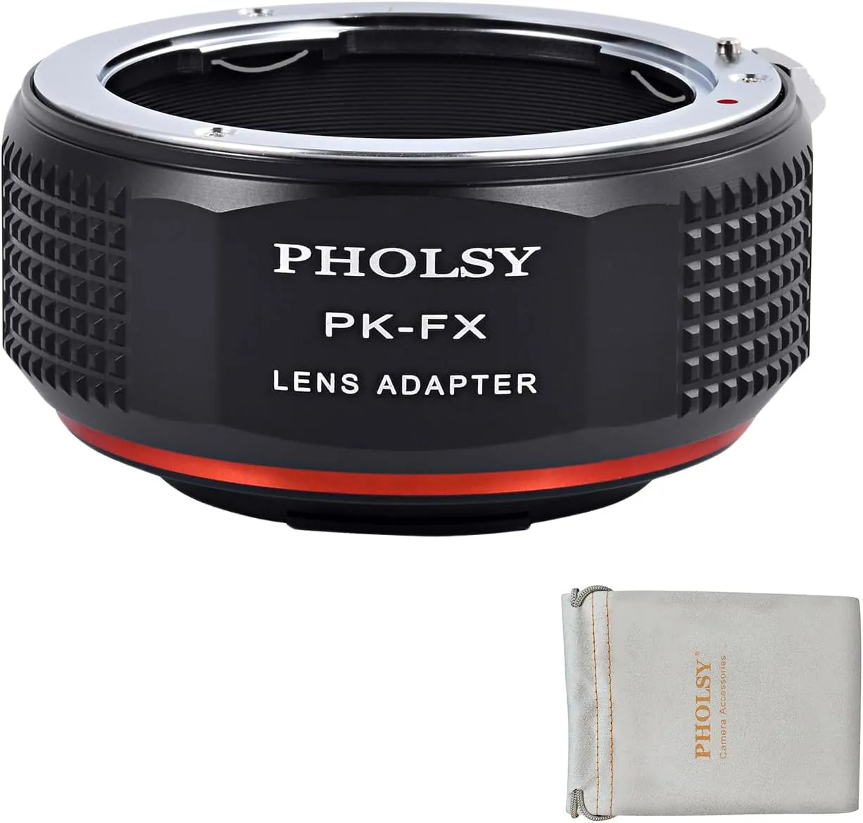 PHOLSY PK to FX Lens Mount Adapter Compatible with Pentax K PK Lens to Fujifilm X Mount Camera Body Compatible with Fujifilm X-H2S, X-Pro3, X-T5, X-T4, X-S20, X-S10, X-T30II, X-E4 etc.