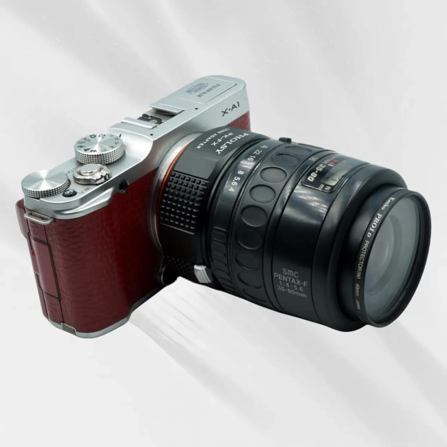PHOLSY PK to FX Lens Mount Adapter Compatible with Pentax K PK Lens to Fujifilm X Mount Camera Body Compatible with Fujifilm X-H2S, X-Pro3, X-T5, X-T4, X-S20, X-S10, X-T30II, X-E4 etc.