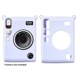 Pikxi Silicone Case for FUJIFILM Instax Mini EVO Camera Wear & Drop Resistant with Precise Cutout Holes - SCEVO-05 | Purple