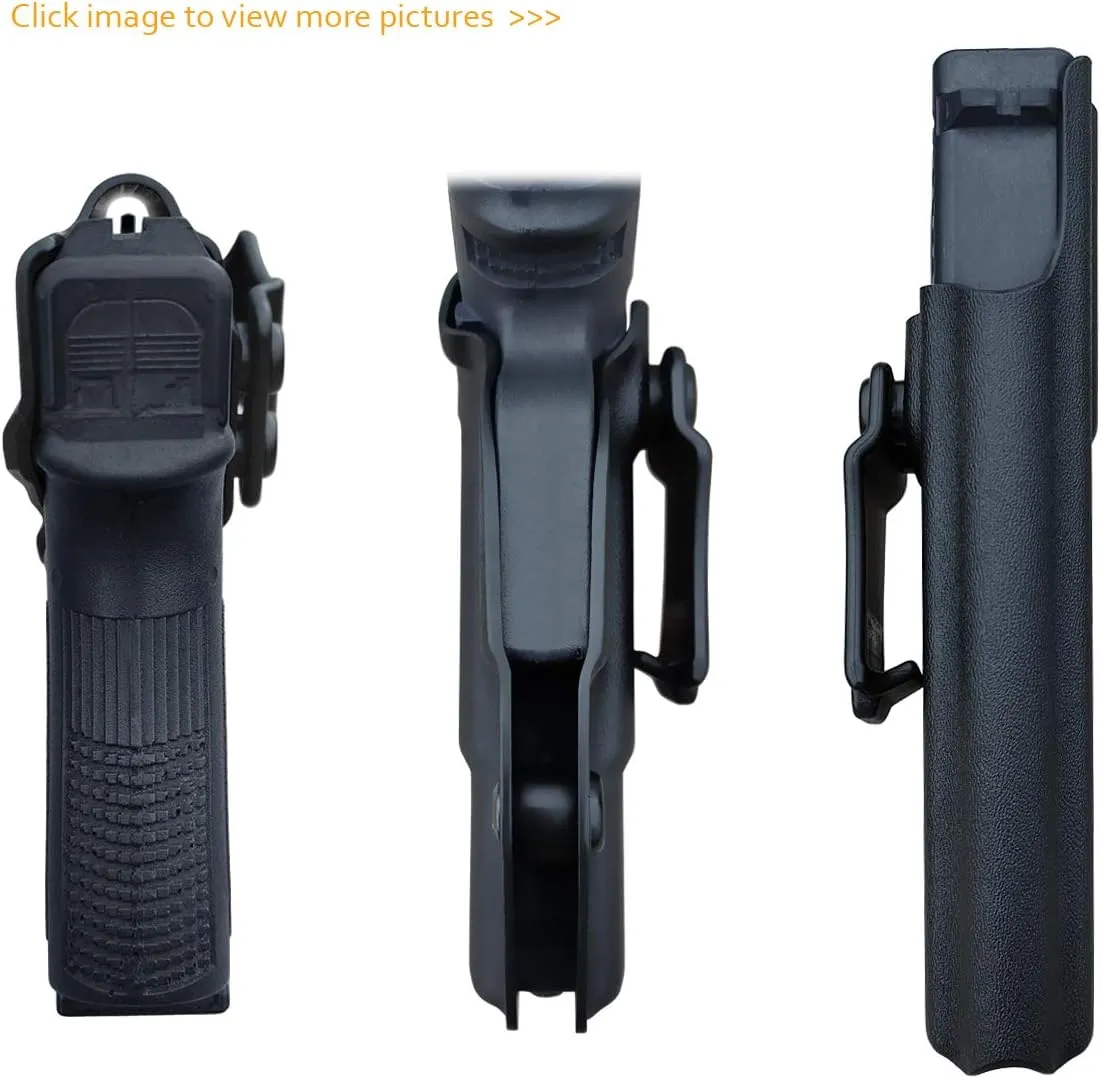 POLE.CRAFT IWB Kydex Holster Custom Fit: Glock 19 19X 25 44 45 (Gen 1 2 3 4 5) & Glock 23 32 (Gen 3 4) - Inside Waistband Carry - Adj. Cant Retention, Cover Mag-Button, No Wear, No Jitter