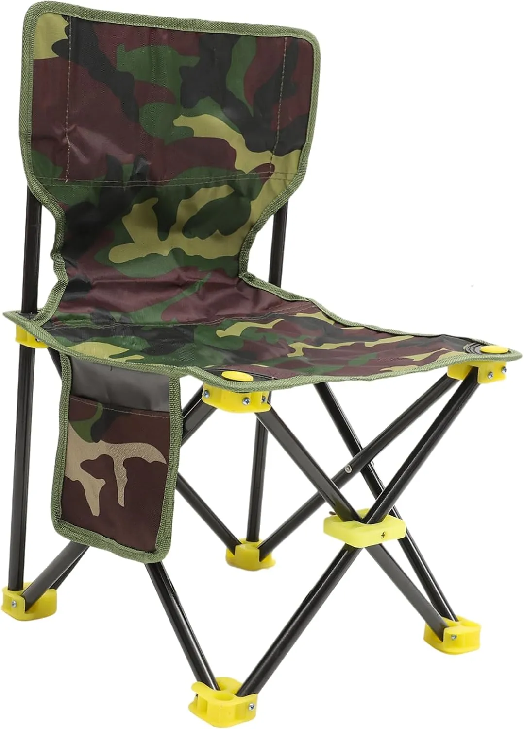 POPETPOP Outdoor Folding Fishing Chair Portable Stool and Construction for Fishing Camping Hiking and Outdoor Activities Compact Design Seat Backrest