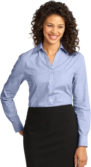 Port Authority Women's Crosshatch Easy Care Button-Down Shirt