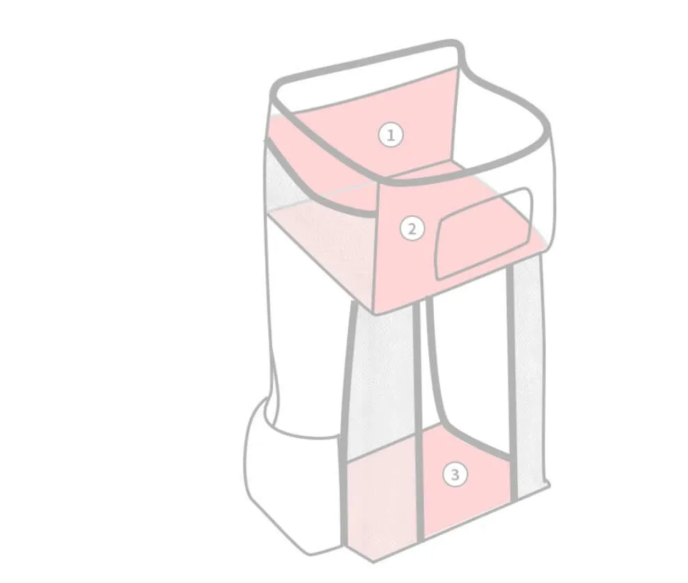 Portable Baby Crib Cloth Storage - Premium Diaper Organizer