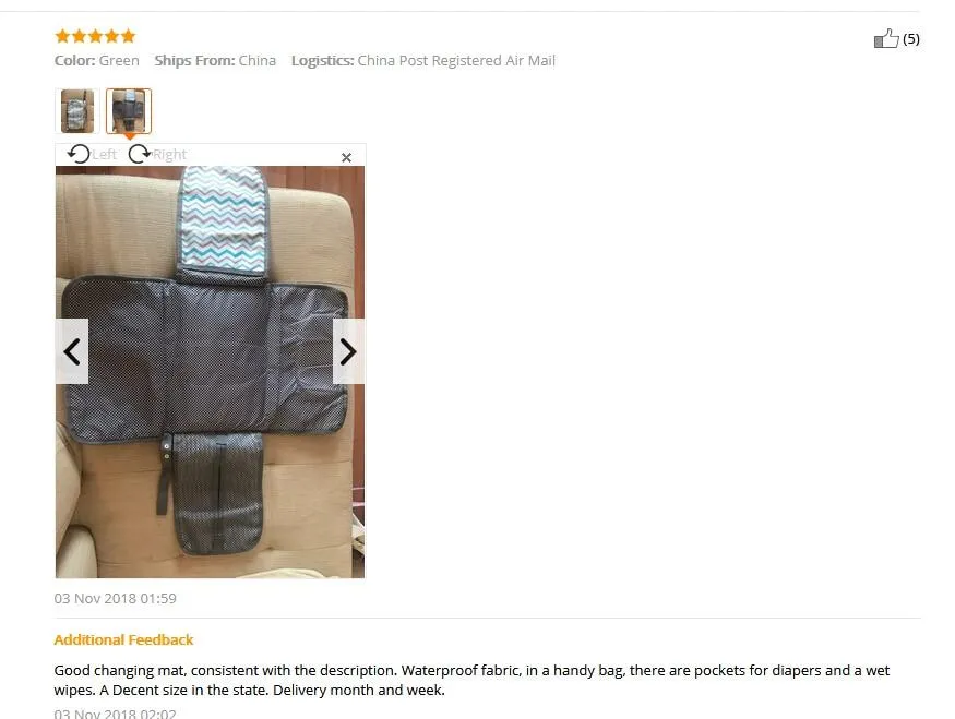 Portable Diaper Mat