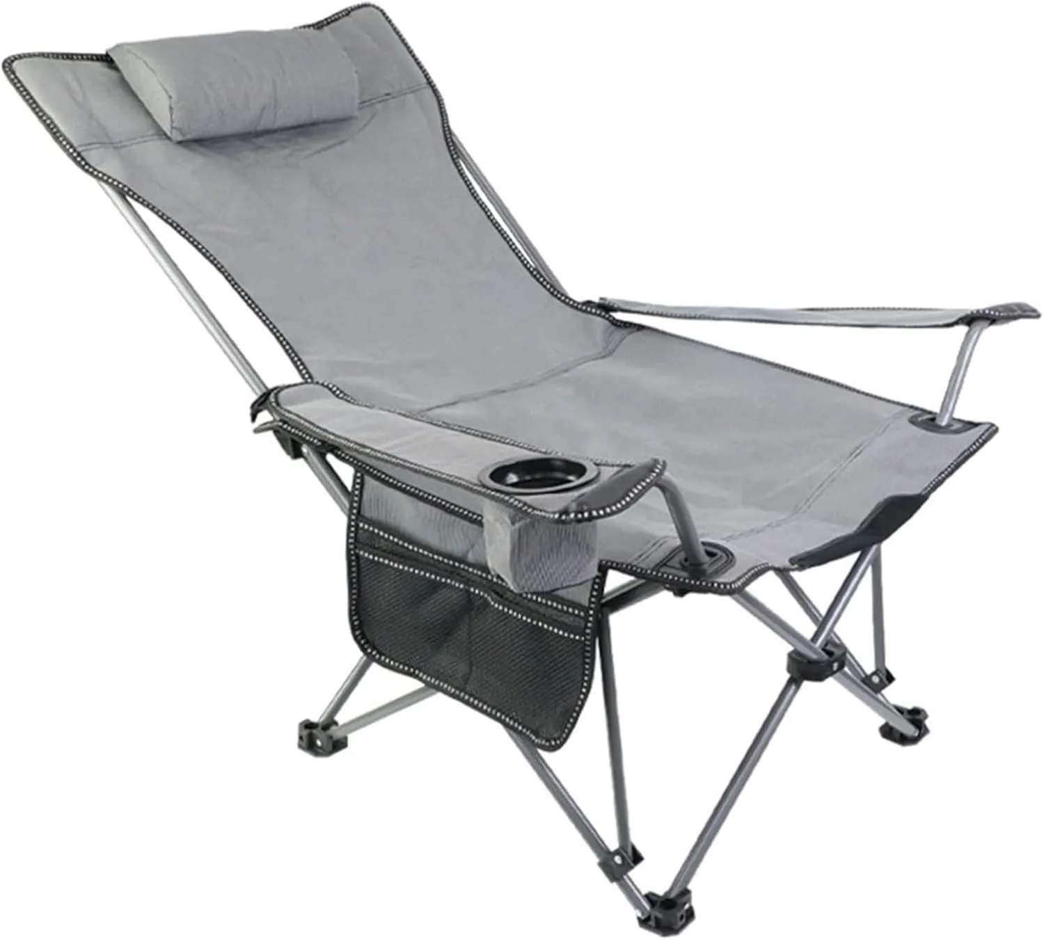 Portable Folding Chair Portable Camping Chair Outdoor Folding Chair Recliner Chair Versatile Folding Chair for Camping Beach Picnic Barbeques with Carry Bag Outdoor Camping Folding Chair