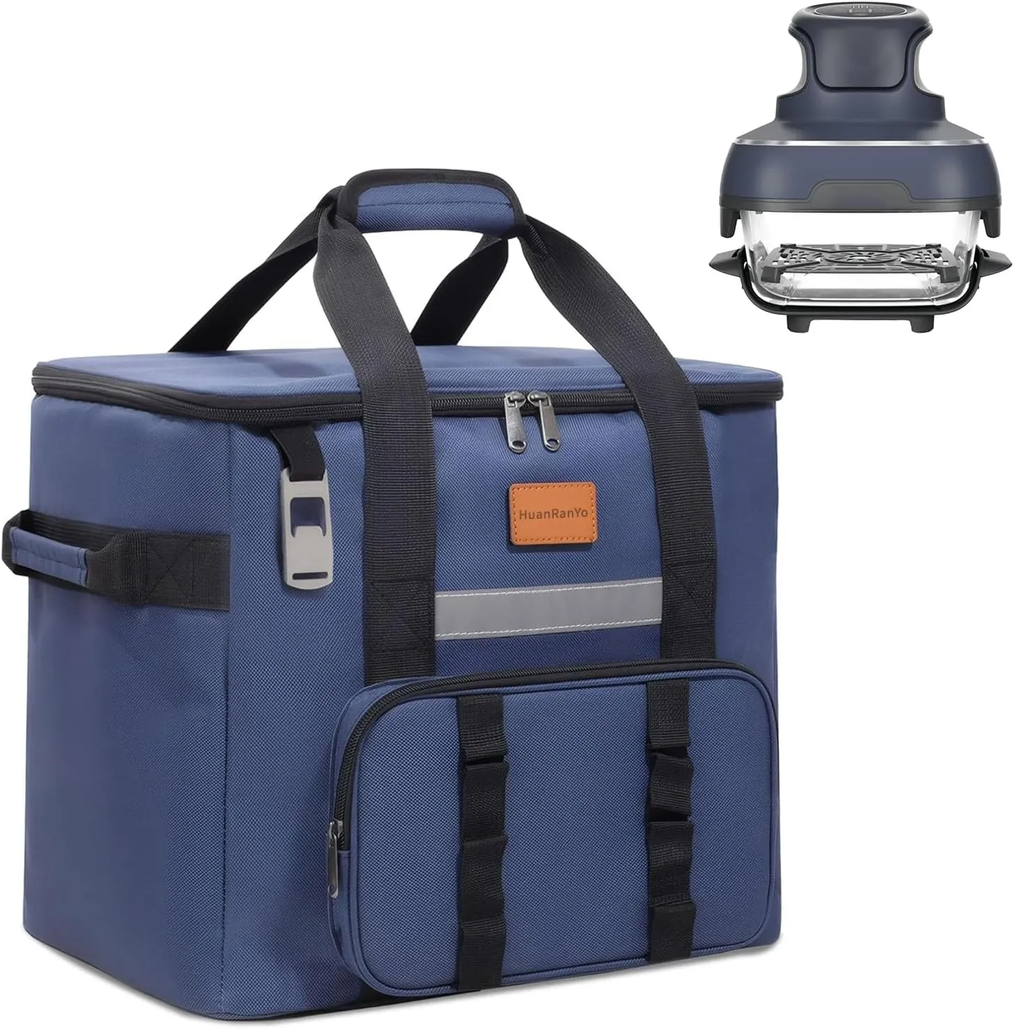 Portable Insulated Camping Bag for Ninja Crispi FN101 Air Fryer, Leakproof & Waterproof Collapsible Design, Perfect for Outdoor Activities Like Camping, Picnics, and Travel