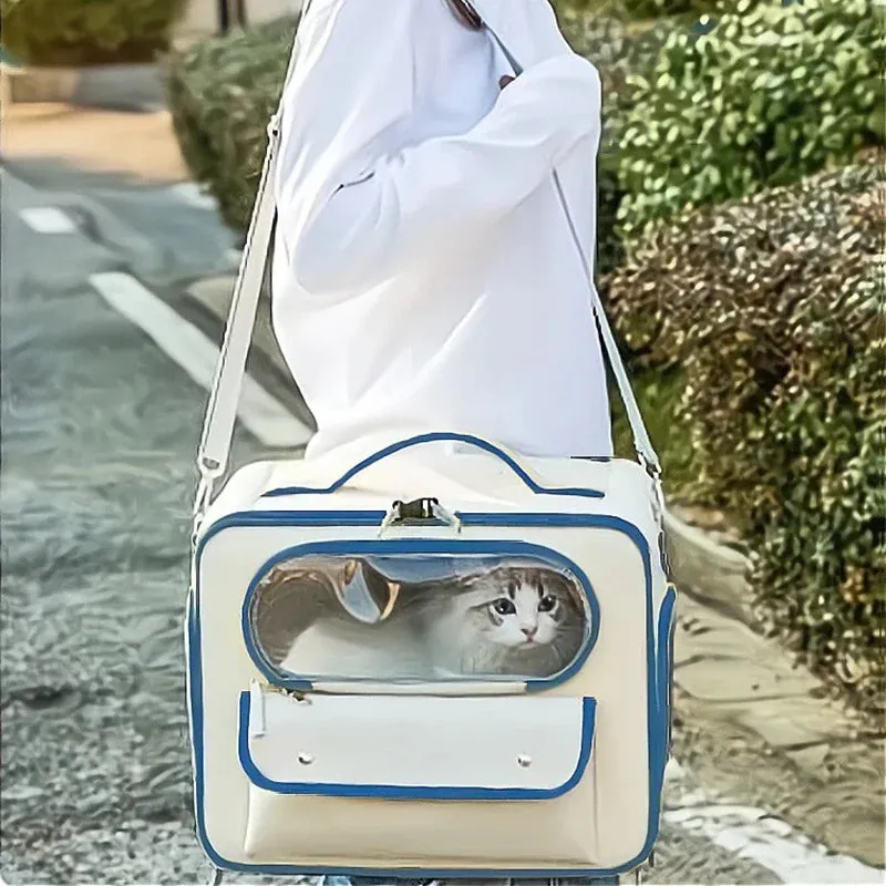 Portable Pet Travel Backpack - Large Capacity Cat and Puppy Carrier