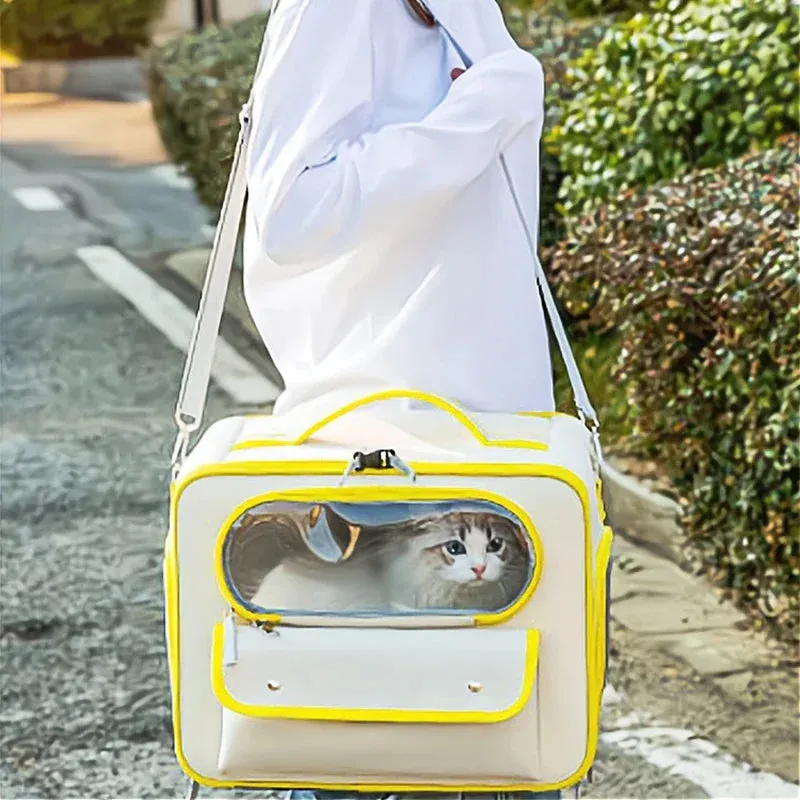 Portable Pet Travel Backpack - Large Capacity Cat and Puppy Carrier