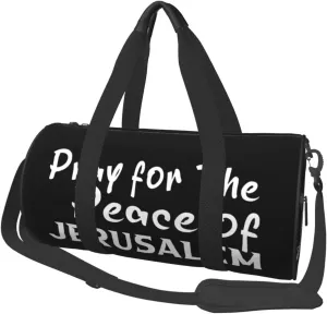 Pray For The Peace Of Jerusalem Duffel Bag Gym Bag Travel Sports Tote Large Foldable Beach Swim Yoga7