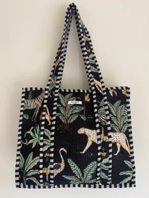 PRE ORDER The Jungle Quilted Bag - Black