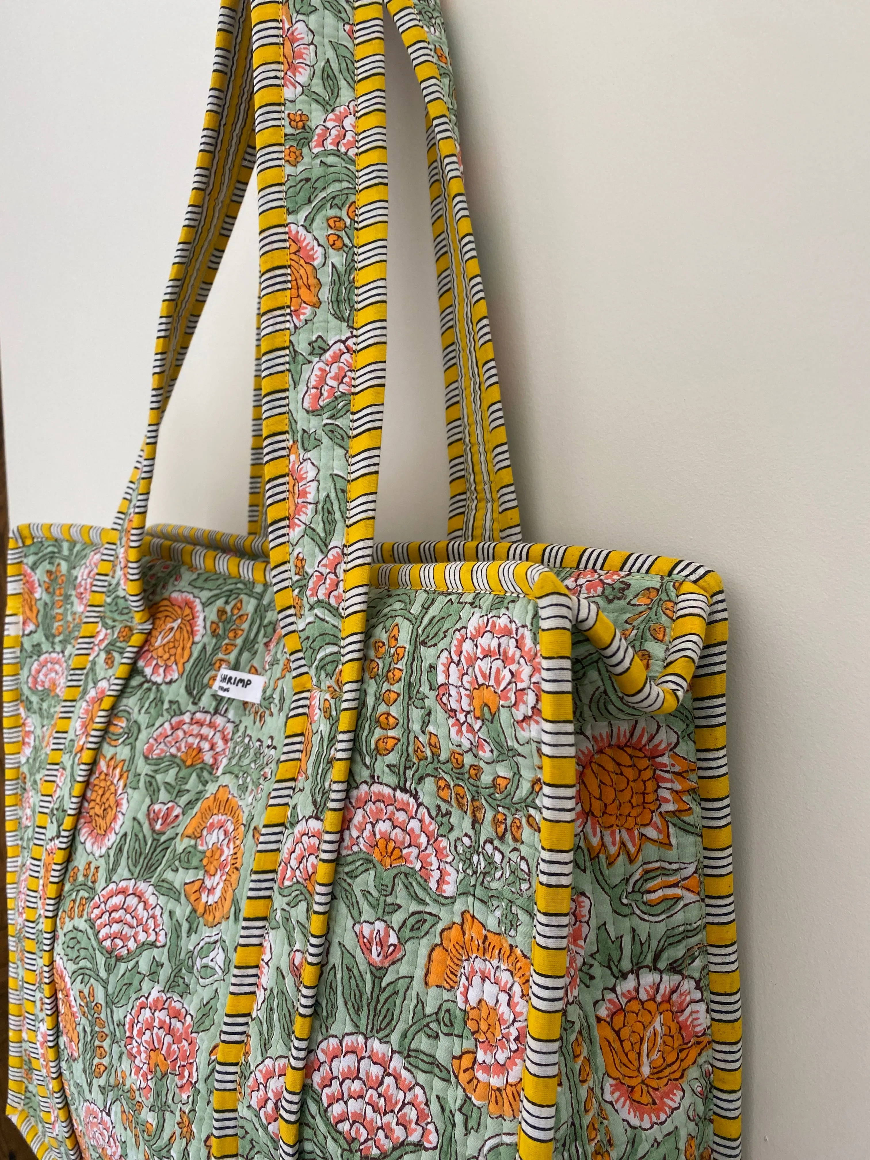 PRE ORDER The Sunshine and Flowers Quilted Tote Bag