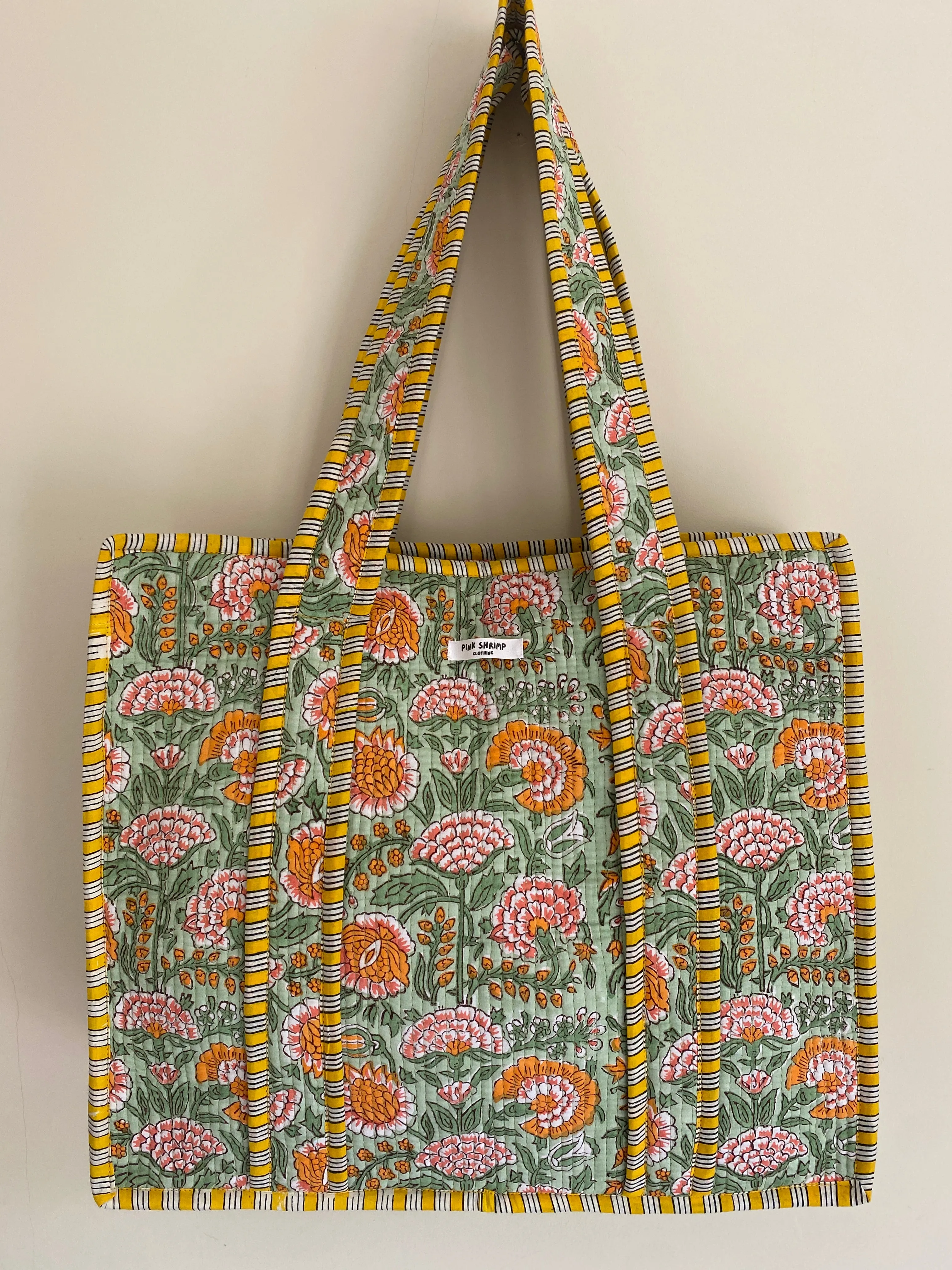 PRE ORDER The Sunshine and Flowers Quilted Tote Bag