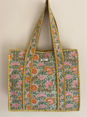 PRE ORDER The Sunshine and Flowers Quilted Tote Bag