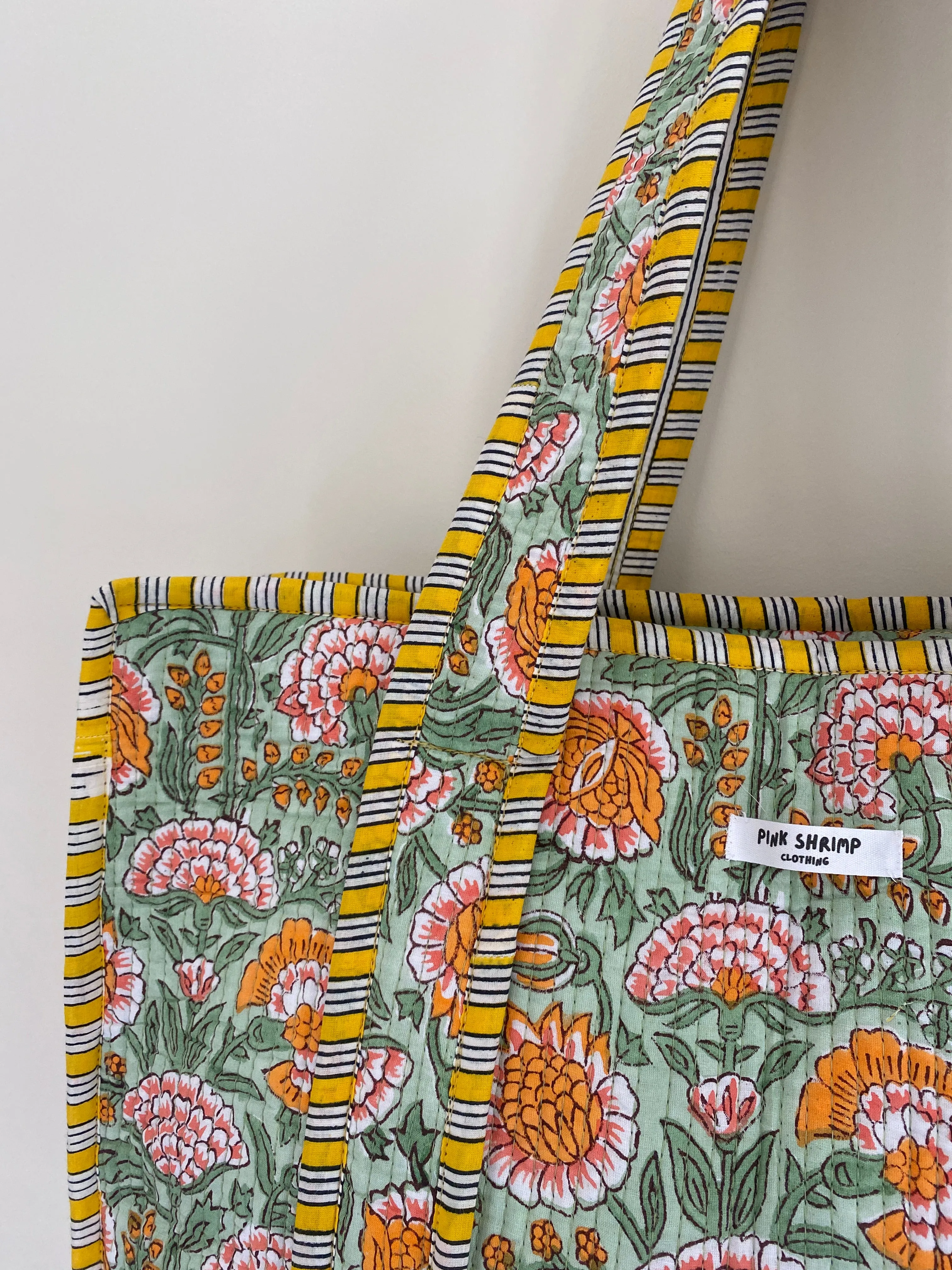 PRE ORDER The Sunshine and Flowers Quilted Tote Bag