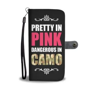 Pretty In Pink Wallet Phone Case with RFID Blocker