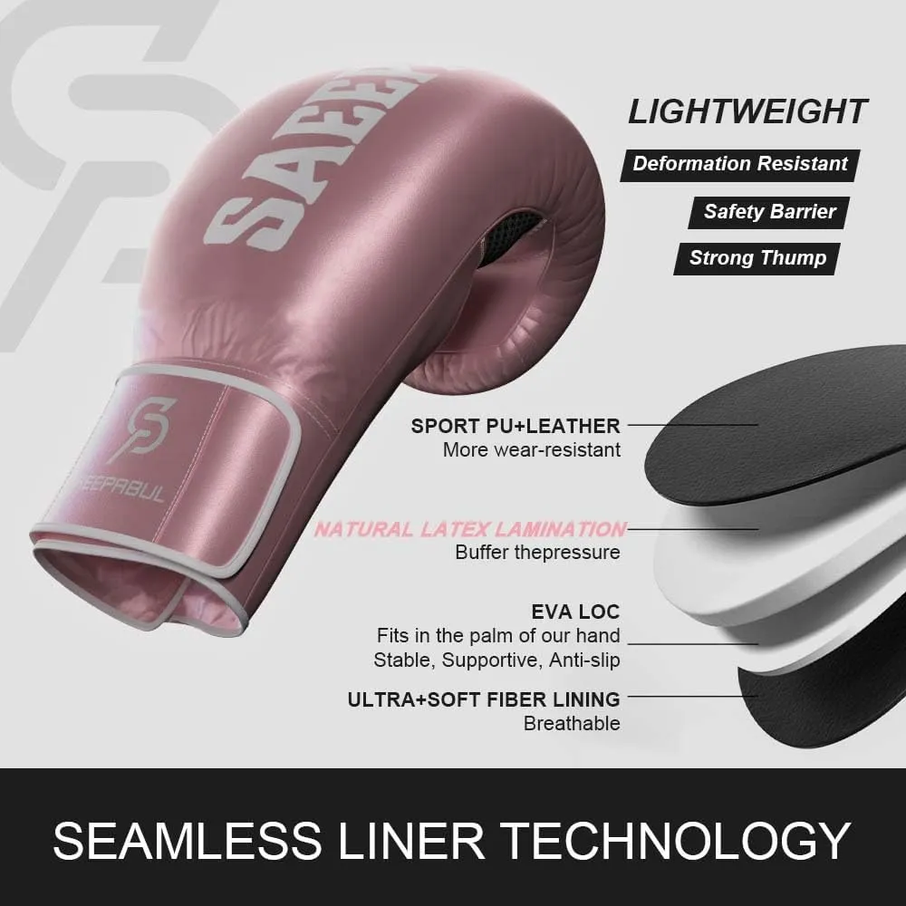 Pro Boxing Gloves for Men and Women Suitable for Boxing Kickboxing Mixed Martial Arts Maui Thai MMA Heavy Bag Fighting Training