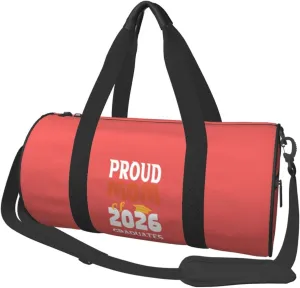 Proud Mom Class Of 2026 Graduate Duffel Bag Gym Bag Travel Sports Tote Large Foldable Beach Swim Yoga8