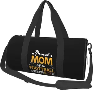 Proud Mom Of A Football Senior 2028 Duffel Bag Gym Bag Travel Sports Tote Large Foldable Beach Swim Yoga1