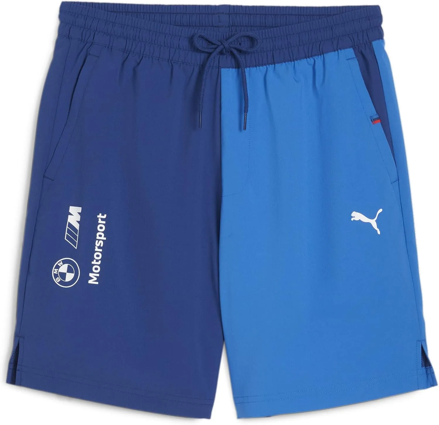 PUMA Men's Standard BMW M Motorsport Essentials Woven 7" Shorts, Pro Blue-m Color-ss24, XXL