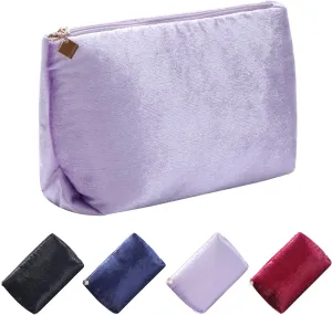 Purple Makeup Organizer Bag for Purse，Cosmetic Travel Bag for Women, Make Up Pouch for Travelling