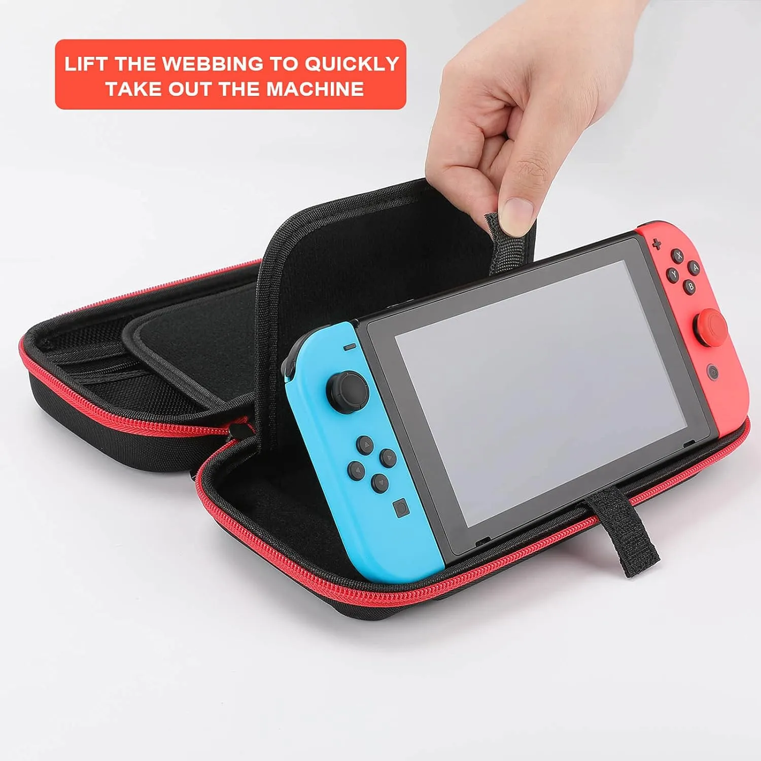 PUYWTIY Cute Cartoon Koala Floral Carrying Protective Case Compatible with Nintendo Switch, 20 Games Cartridges Hard Shell Travel Bag Shockproof Portable Game Organizer