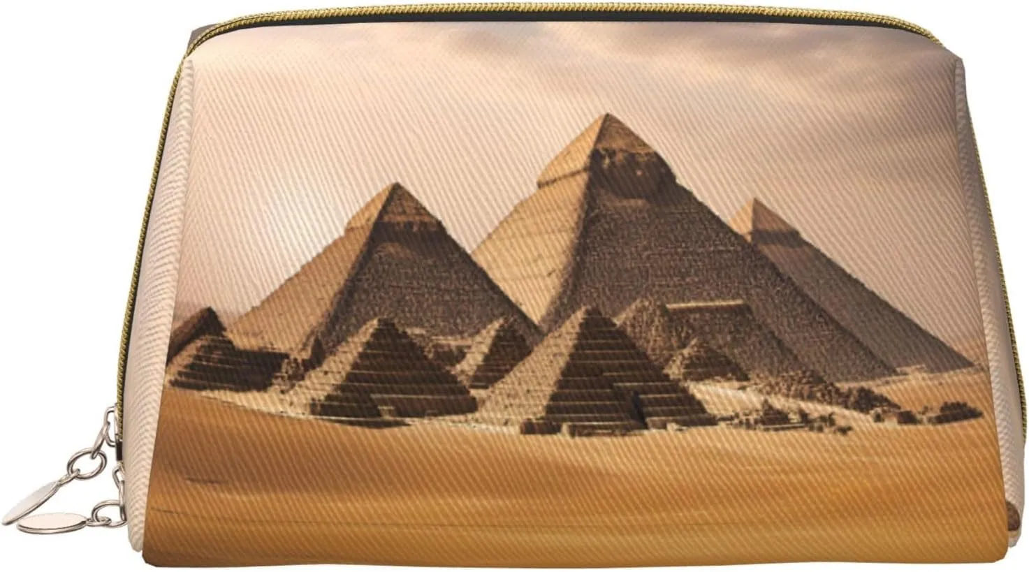 Pyramids Of Egypt Toiletry Travel Bag, Portable Cosmetic Organizer For Women, On-The-Go