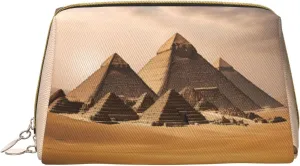 Pyramids Of Egypt Toiletry Travel Bag, Portable Cosmetic Organizer For Women, On-The-Go