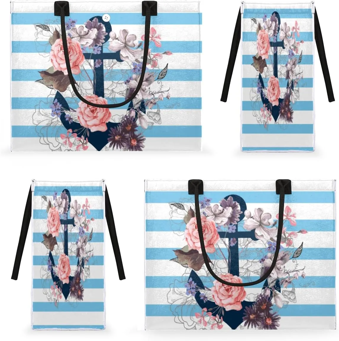 QsirBC Abstract Design Decor Tote Bag for Women Shoulder Bags with Pockets Handbags Purses Large Totes
