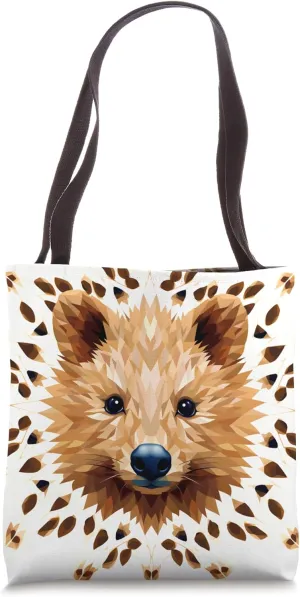 Quokka Lovers Pattern Symmetrical Animal Art Design Tote Bag