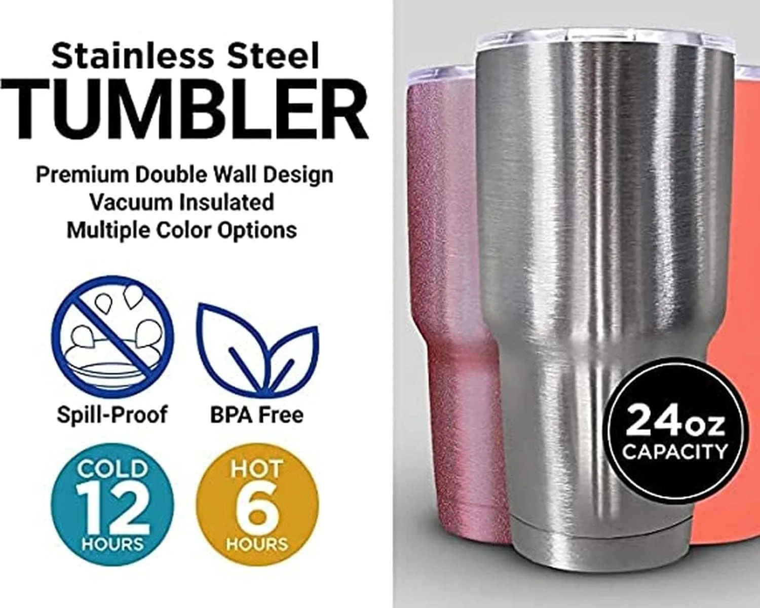 R and R Imports Hobbs New Mexico Souvenir 24 Oz Insulated Stainless Steel Tumbler Navy