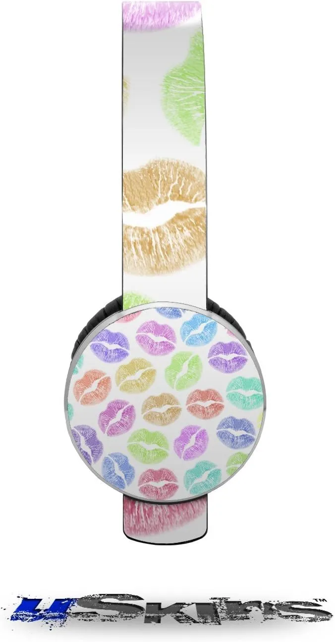 Rainbow Lips White Decal Style Skin (fits Sol Republic Tracks Headphones - Headphones NOT Included)