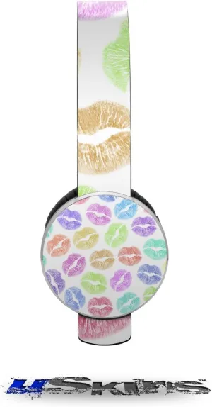 Rainbow Lips White Decal Style Skin (fits Sol Republic Tracks Headphones - Headphones NOT Included)