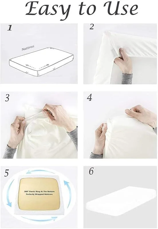 Rajlinen Split King Flex Head Sheets – 100% Egyptian Cotton, Luxury 4-Piece Set for Adjustable Beds, Cooling Deep Pocket Bedding, Compatible with Sleep Number, 34" Top Split, Light Grey Solid