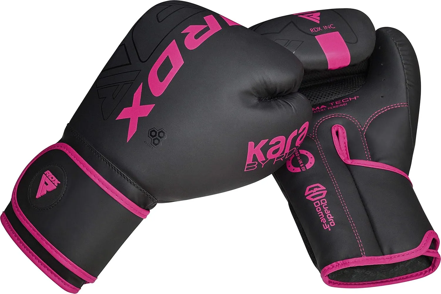RDX Women Boxing Gloves, Pro Training Sparring, Maya Hide Leather, Muay Thai MMA Kickboxing, Adult, Heavy Punching Bag Focus Mitts Pads Workout, Ventilated Palm, Multi Layered, 8 10 12 14 16 Oz