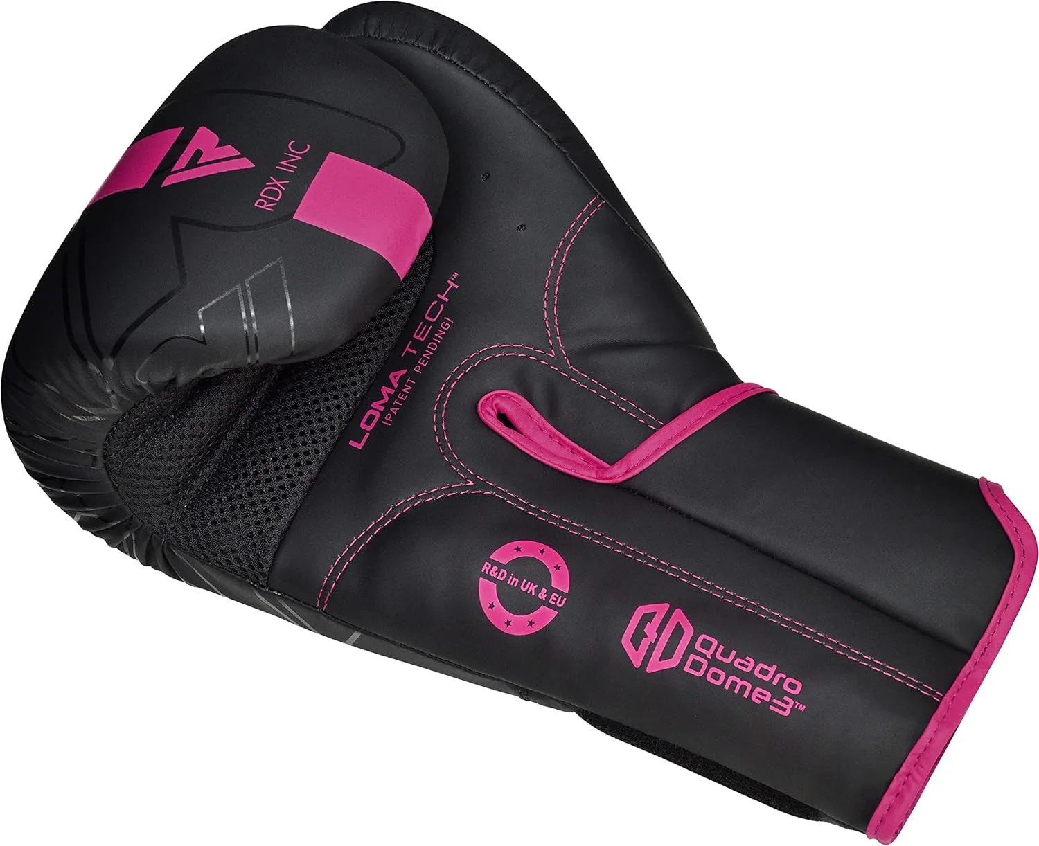RDX Women Boxing Gloves, Pro Training Sparring, Maya Hide Leather, Muay Thai MMA Kickboxing, Adult, Heavy Punching Bag Focus Mitts Pads Workout, Ventilated Palm, Multi Layered, 8 10 12 14 16 Oz