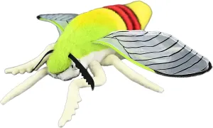 Realistic Coffee Hawk Moth Plush Stuffed Animal – Ultra-Soft Premium Fabric, Lifelike Insect Design
