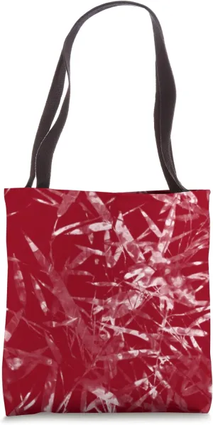 Red Bamboo Jungle Tote Bag