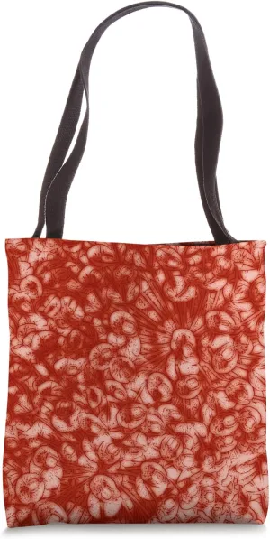 Red Nature Pattern Design Tote Bag