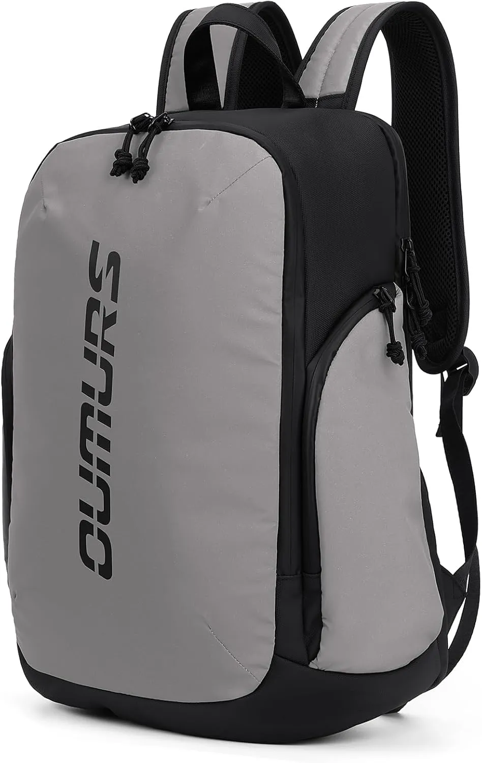 Reflective Backpack 1800D Water-resistant Oxford Cloth Backpack Laptop Backpack for Motorcycle, Travel, Cycling, Work, Sport, Hiking, Gym, Black